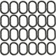thumbnail image 1 of Paquete de 24 anillos para cortina de ducha, anillas en C, ganchos en el baño, paquete de 24 anillos para cortina de ducha para barra de ventana de baño, 1 of 5