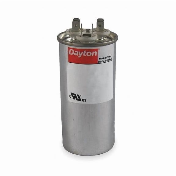 Dayton Dual Run Capacitor,50/5 MFD,5 1/4"H 2MEF6