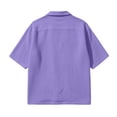 thumbnail image 5 of Men's Cuban Camp Collar Short Sleeve Button Down Casual Summer Beach Shirt with Pockets, 5 of 8