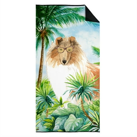 Caroline's Treasures CK3003TWL3060 Collie Premium beach-towels, Multicolor