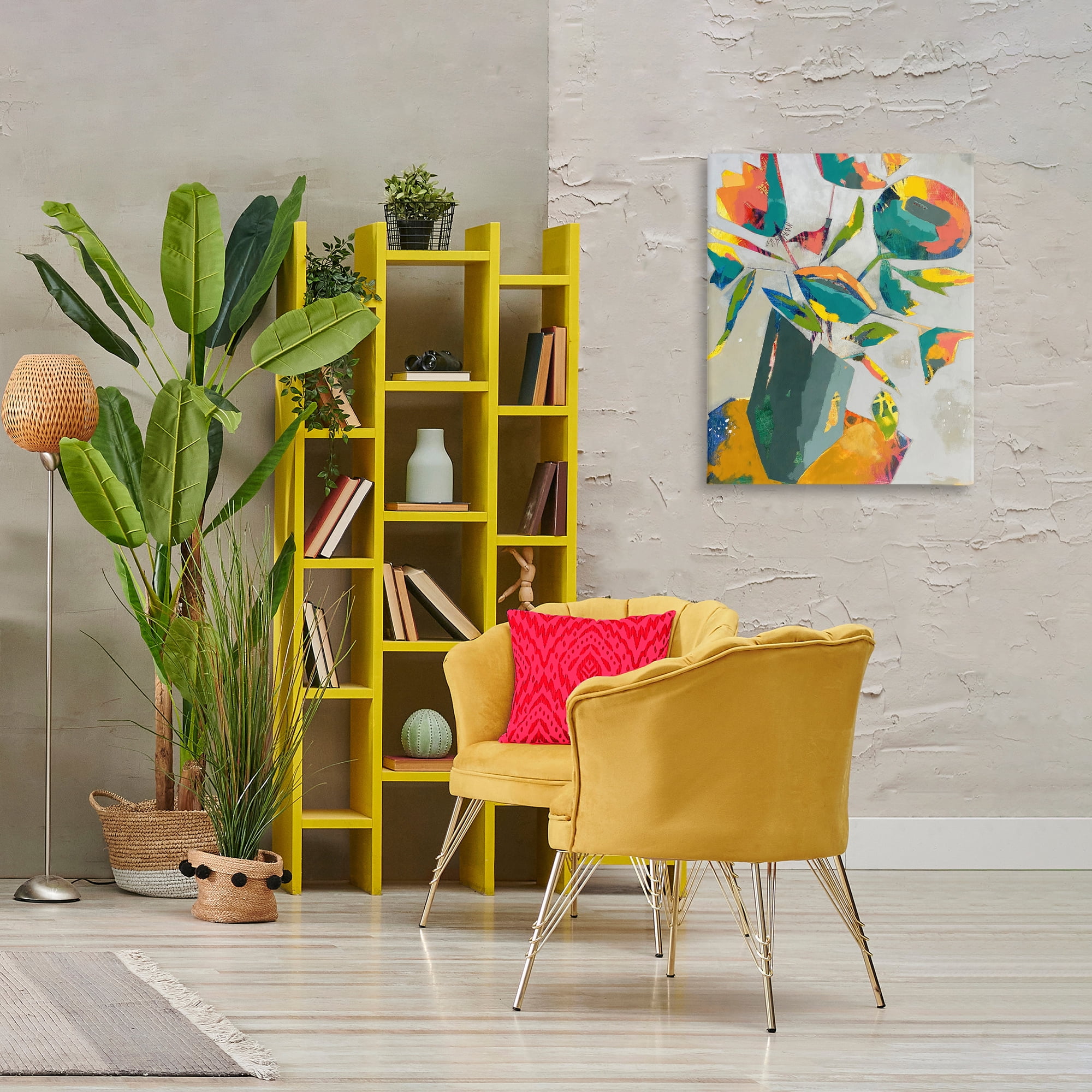 Mischief & Merrymaking Abstraction Canvas Wall Art, design by Dianna Fritzler