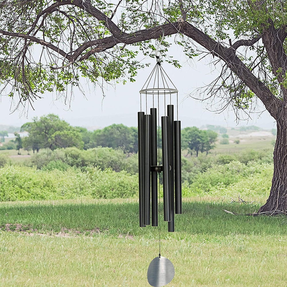 45" Large Wind Chimes Tuned Bass Deep Tone Soothing Melody Outdoor