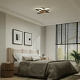 thumbnail image 2 of Artika Atomic 15 in. LED flush mount light 5 CCT Walnut, 2 of 11