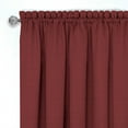 thumbnail image 2 of Achim DRPN84MT06 Darcy Rod Pocket Window Curtain Panel - 52x84 - Marsala/Tan, 2 of 2
