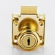thumbnail image 5 of Cerradura para gabinete, cerradura para muebles, cerradura para buzón, cerradura de palanca con llaves de 22 mm/32 mm Oro 22mm, 5 of 9
