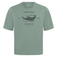 thumbnail image 2 of Men's Levelwear Green Tampa Bay Rays Crossway Oversized Luxe Signature Knit T-Shirt, 2 of 3
