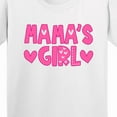 thumbnail image 4 of Inktastic Mama's Girl Pink with Hearts Youth T-Shirt, 4 of 5