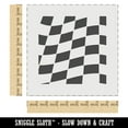 thumbnail image 2 of Waving Racing Checkered Flag Pattern DIY Cookie Wall Craft Stencil - 9.0 Inch, 2 of 5