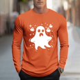 thumbnail image 1 of Amzcrzy - Sudadera Para Hombre, Estilo Casual, Con Estampado Deportivo, Manga Larga, Cuello Redondo, Color Naranja, Talla 4Xl, 1 of 5