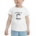 thumbnail image 2 of Fishing Daddy's Lil' Mate Funny Toddler T Shirts for Boys Girls (White, 2T), 2 of 5