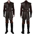 thumbnail image 3 of Disfraz de Anakin para cosplay, uniforme Jedi, cinturón, ropa de caballero de fantasía para Halloween, bata de batalla de película, traje masculino, traje de carnaval, 3 of 5