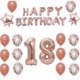 thumbnail image 1 of 18th Birthday Balloons, 18th Birthday Balloons, 18th Birthday Decorations Girl, 18th Birthday Decorations, Pink Balloon Happy Birthday Kit, 1 of 5