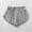 F366 Grey, variant on Likimi Womens Shorts Bottoms Summer Solid Color Elastic Waist Soft Breathable Casual Shorts Grey Size M