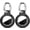 C1-black+black, variant on Car KeyChain Holder for Apple AirTag 2nd 2026 & 1st 2021,1 Pack Hard Shell Car Automotive Key Fob Cover with Metal Keyring for Vehicle Interior, Waterproof Tracker Case for Car SUV Truck Keys, Black