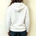 thumbnail image 5 of Stralyhd Women's Casual Long Sleeve Zip Up Hooded Sweatshirt Lightweight Hoodies Jacket with Pocket Minimalist Staple Outerwear White XXL, 5 of 7