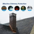 thumbnail image 2 of QinaQin Precisionauto Chimney Cap, Steel with Mesh Cover, Suitable for Terracotta Flues, Adjustable Bottom To Prevent Animals and Debris From Entering, 2 of 7