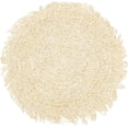 thumbnail image 3 of Fennco Styles Raffia Fringe Placemat 14" Round, Set of 4 - Ivory Woven Rustic Table Mat for Home, Dining Room, Banquets, Boho Decor, Family Gathering and Special Occasion, 3 of 4