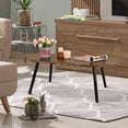 thumbnail image 4 of Small Coffee Table Cloud Shape Coffee Table Industrial Coffee Tables Wood Irregular Center Floor Tables Mid Century Style Decorative Furniture for Living Room Small Spaces Office, 4 of 7