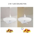 thumbnail image 4 of Lámpara De Ventilador LED, Luz De Ventilador De Techo 2400LM Motor Silencioso De Cobre 6000K Para Dormitorio, 4 of 8