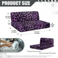 thumbnail image 7 of XYZCANDO Purple Leopard RV Dinette Cushion Covers Washable Camper Decor Universal Bench Cushion Comfortable Furniture Covers for Sofa and Loveseat Soft Slipcovers for RV Camper Car Bench, 7 of 7