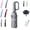 GREY, variant on Automatic Folding Umbrella with Loop Buckle, Portable Creative Ring Buckle Umbrella, Compact Durable Sun-Protection UV Umbrellas, Windproof Reinforced & Waterproof Umbrellas for Men & Women