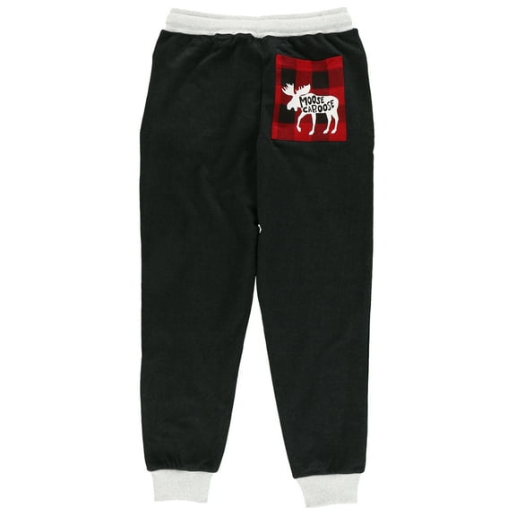 Lazy One Youth Joggers, Comfy Pajama Pants for Kids (Moose Caboose, 8)