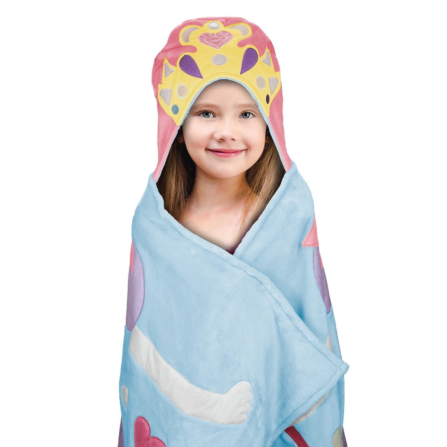 Best Brands Kids Hooded Throw Princess