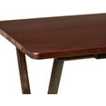 thumbnail image 6 of Mainstays Folding TV Tray Table, Rubberwood, Walnut, 19" x 14.5" x 26", Indoor, 1 Piece, 6 of 7
