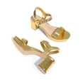 thumbnail image 4 of Sandalia DREAM PAIRS DWUMHS2507 Mujer Tacones Plataforma Dorados, 4 of 7