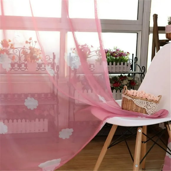 fastboy Floral Print Clouds Blockout Window Curtain Thicken Fabric Curtains Eyelet