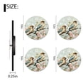 thumbnail image 2 of Decorative Wall Clocks Non-Ticking Silent Quartz Clocks with Arabic Numerals for Home-Flowers and Birds Print(10inch), 2 of 4