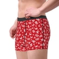 thumbnail image 3 of Rateoe Hohoho Mens Boxer Briefs Poly Spandex Performance Boxer Briefs Underwear Hem Boxer Briefs - Large, 3 of 8