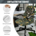 thumbnail image 6 of HELLHERO Deer Maple Leaf Print Office Chair Cover Removable Anti-dust Rotating Office Seat Slipcover Washable High Back Computer Seat Protector for Pets, 6 of 7