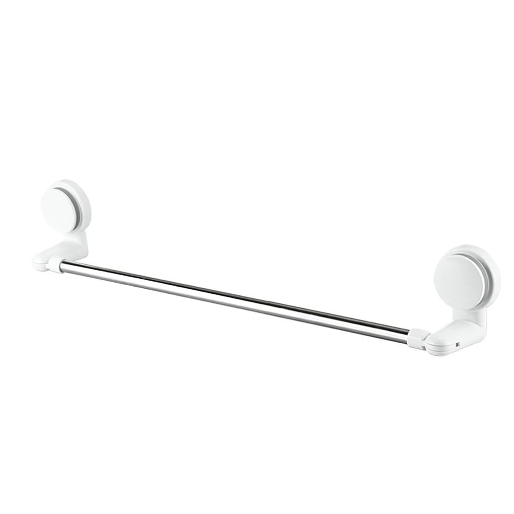 wrea Suction Cup Towel Bar Storage Rack Stainless Steel Polished