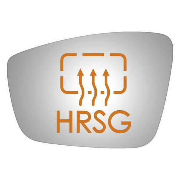 Burco Side View Mirror Replacement Glass with Motor Mount Plate - Clear Glass - 4371HRSG