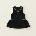 thumbnail image 2 of JAKANYQ Robe à Sequins pour Filles Tout-Petits Robe Ligne A Sans Manches Robe Scintillante Robes de Soirée avec Bordure en U Noir 5-6 Ans, 2 of 8