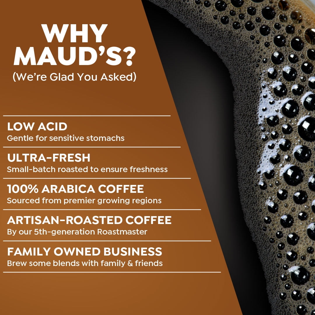 Maud's Sweet Hazelnut Medium Roast Coffee Pods, Sister Hazelnut, Compatible w/ K-Cup Brewers, 100ct
