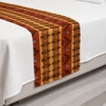 thumbnail image 2 of Tribal Bed Runner, Indigenous Tribal Style Eagles Traditional Elements, Decorative Accent Bedding Scarf for Hotels Homes and Guestrooms, Twin, Cinnamon Marigold Grey, by Ambesonne, 2 of 2