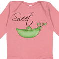 thumbnail image 4 of Inktastic Sweet Pea Girls Long Sleeve Baby Bodysuit, 4 of 5