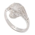 thumbnail image 3 of NOVICA Artisan Handmade .925 Sterling Silver Cocktail Ring Unisex Skull Crafted Bali Indonesia 'Skull Power', 3 of 7