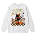 thumbnail image 5 of Venzia Women Cute Fall Sweatshirt, Retro Pumpkin Black Cat Cartoon Graphic Crewneck Casual Autumn Pullover Top, 5 of 6