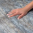 thumbnail image 3 of Addison Rugs Dream Shag Premium Machine Washable Transitional Horizontal Bars Blue Rectangle Rug, 9' x 12', 3 of 8