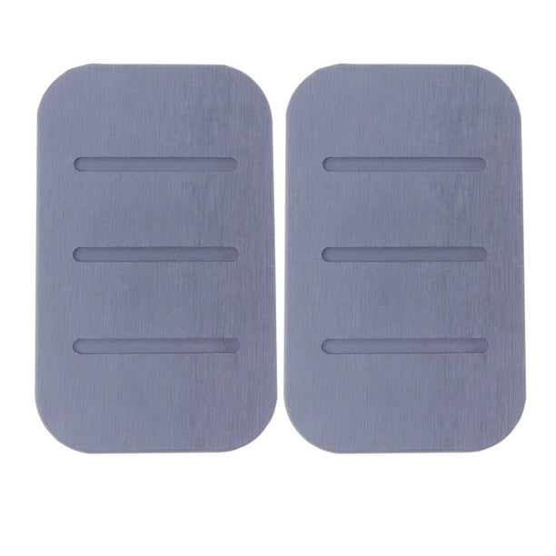 EeaseMX 2 almohadillas de jabón de baño, sencillas, naturales y de rápida absorción de agua, que evitan que el jabón se resbale, color gris.