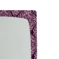 thumbnail image 2 of Ambesonne Plum Pink Fitted Sheet, Damask Floral Swirls, Twin Size, Plum and Pale Pink, 2 of 2