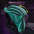 thumbnail image 5 of JONPONY Big and Tall 500LBS Gaming Chair, Ergonomic Design, Gamer Chair PU Leather with Footrest and Lumbar Support, High Back Office Chair Support, Long Sitting Computer Chair, Purple, 5 of 9