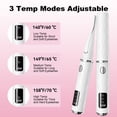 thumbnail image 3 of JUUTREN Heated Eyelash Curlers - Electric Eyelash Curler for Makeup Tools, Rechargeable Lash Curler with LED Display 3 Temp Settings, Fast Heat up within 10s, 24 Hours Long Lasting(White), 3 of 6