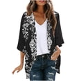 thumbnail image 3 of Cardigan Sweaters For Women Lightweight Cropped Casual Summer Printed Soft Button up Cardigan Sweater Coat for Fall and Winter, 3 of 6