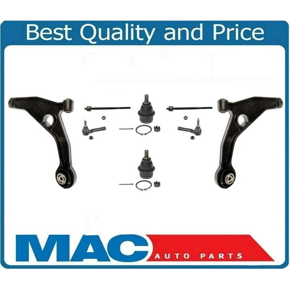 For 09-2015 Dodge Journey Low Control Arm With Ball Joints Tie Rods 10Pc
