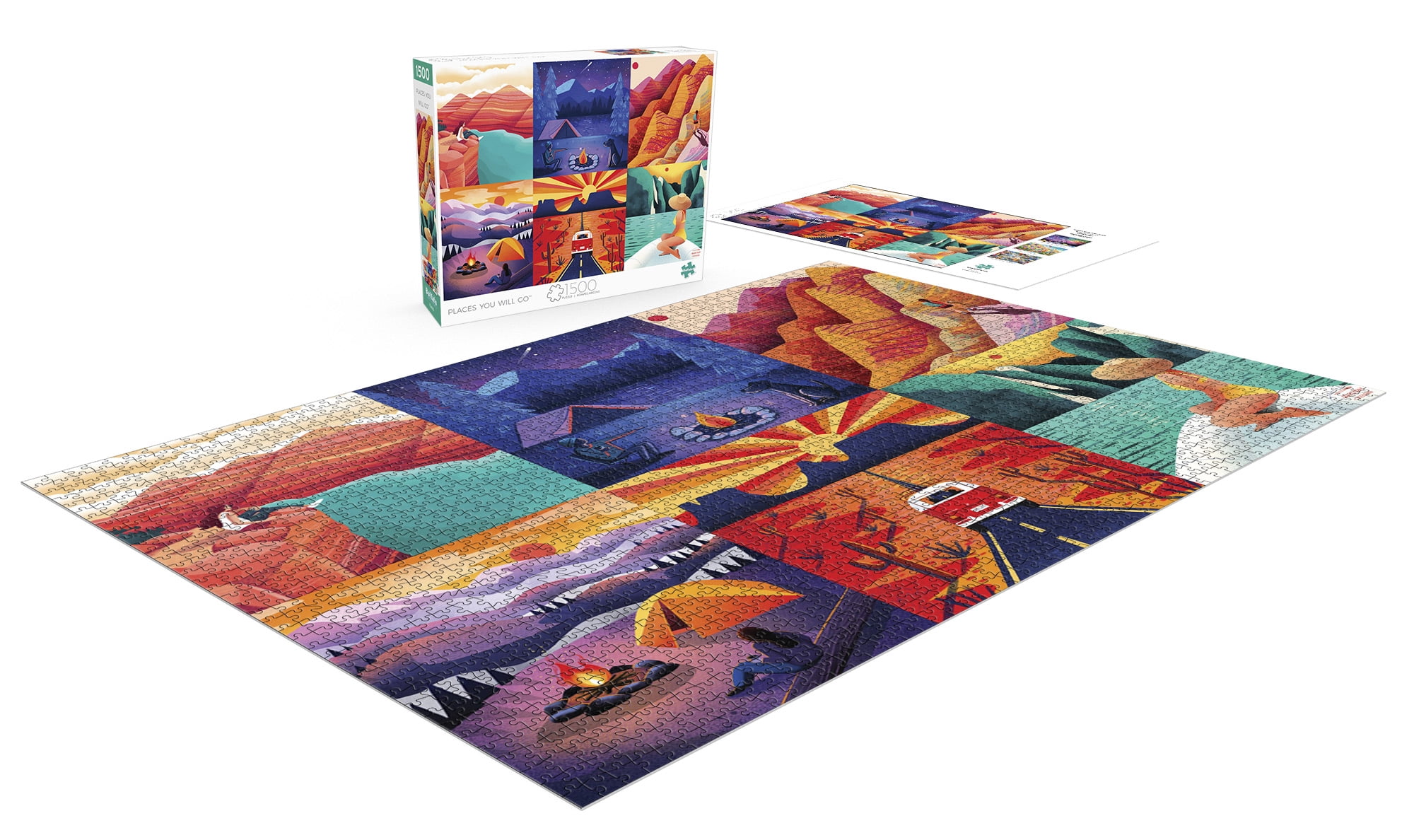Buffalo Games Places You Will Go 1500-Piece Interlocking Jigsaw Puzzle for Adults Ages 14+