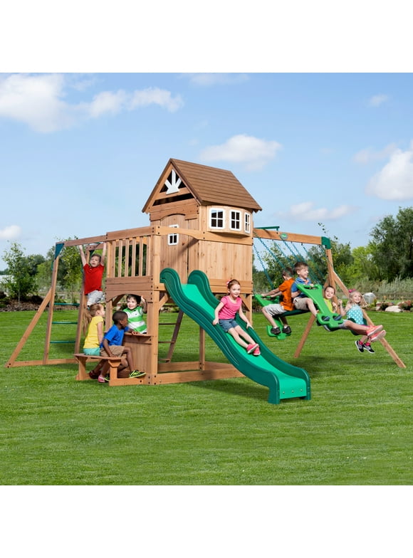Wooden Swing Sets in Swing Sets